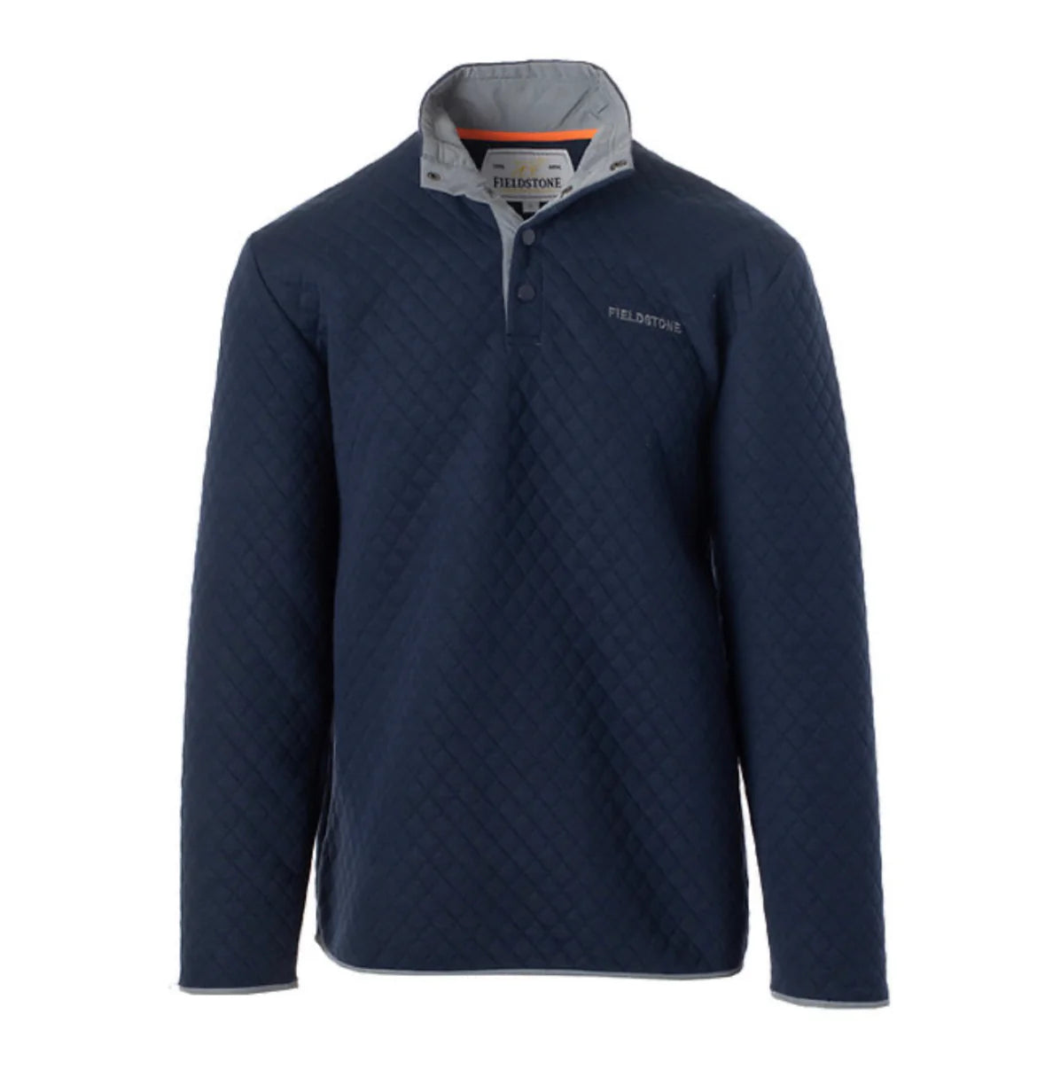Quilted Pullover Navy