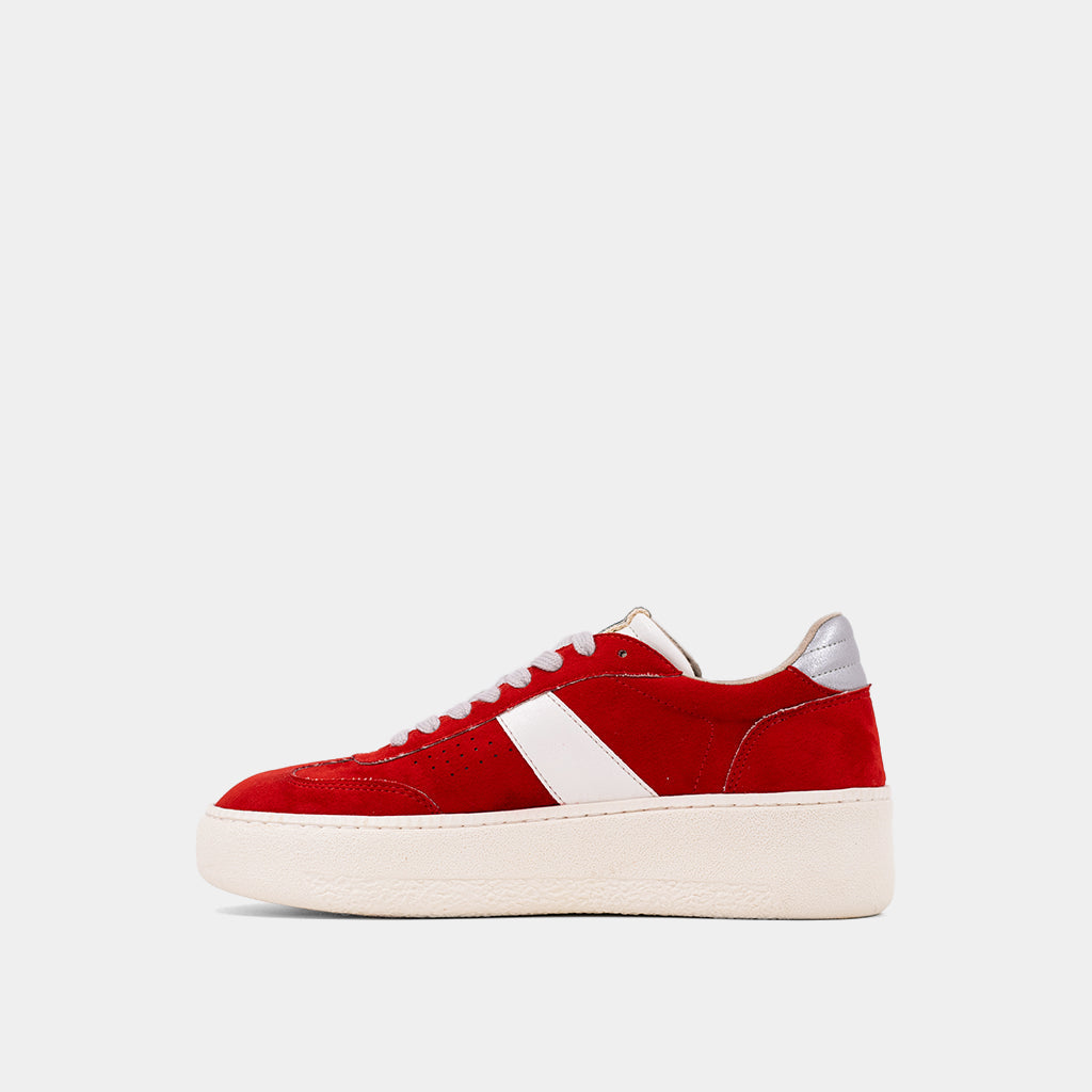 Stacey Red Suede Sneaker
