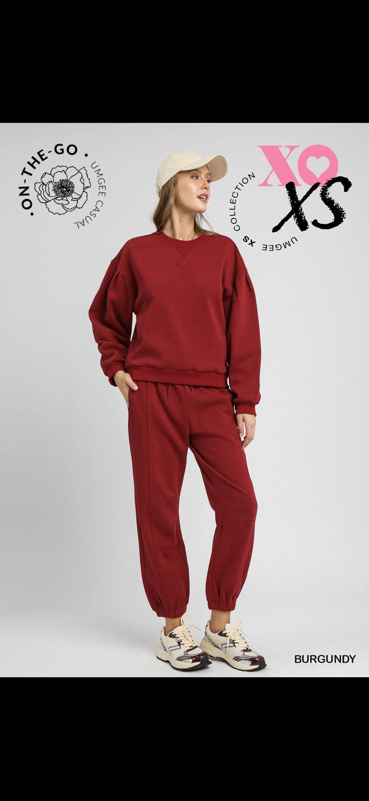 Umgee pleated pullover sweatshirt