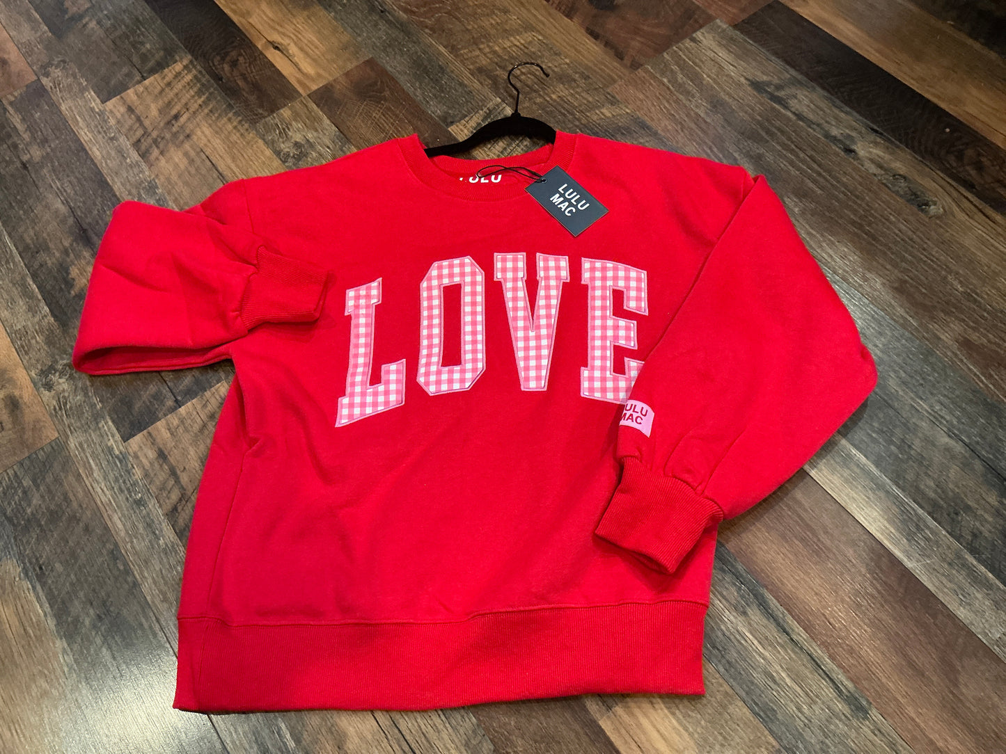 Lulumac LOVE Red/Pink Gingham