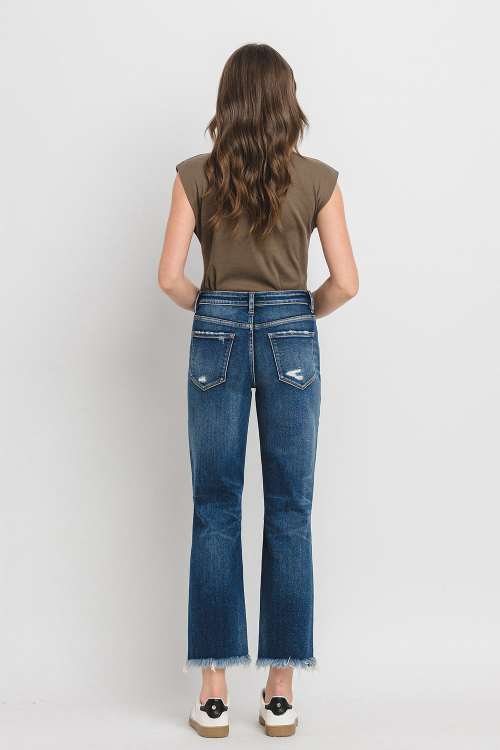 High Rise Ankle Straight