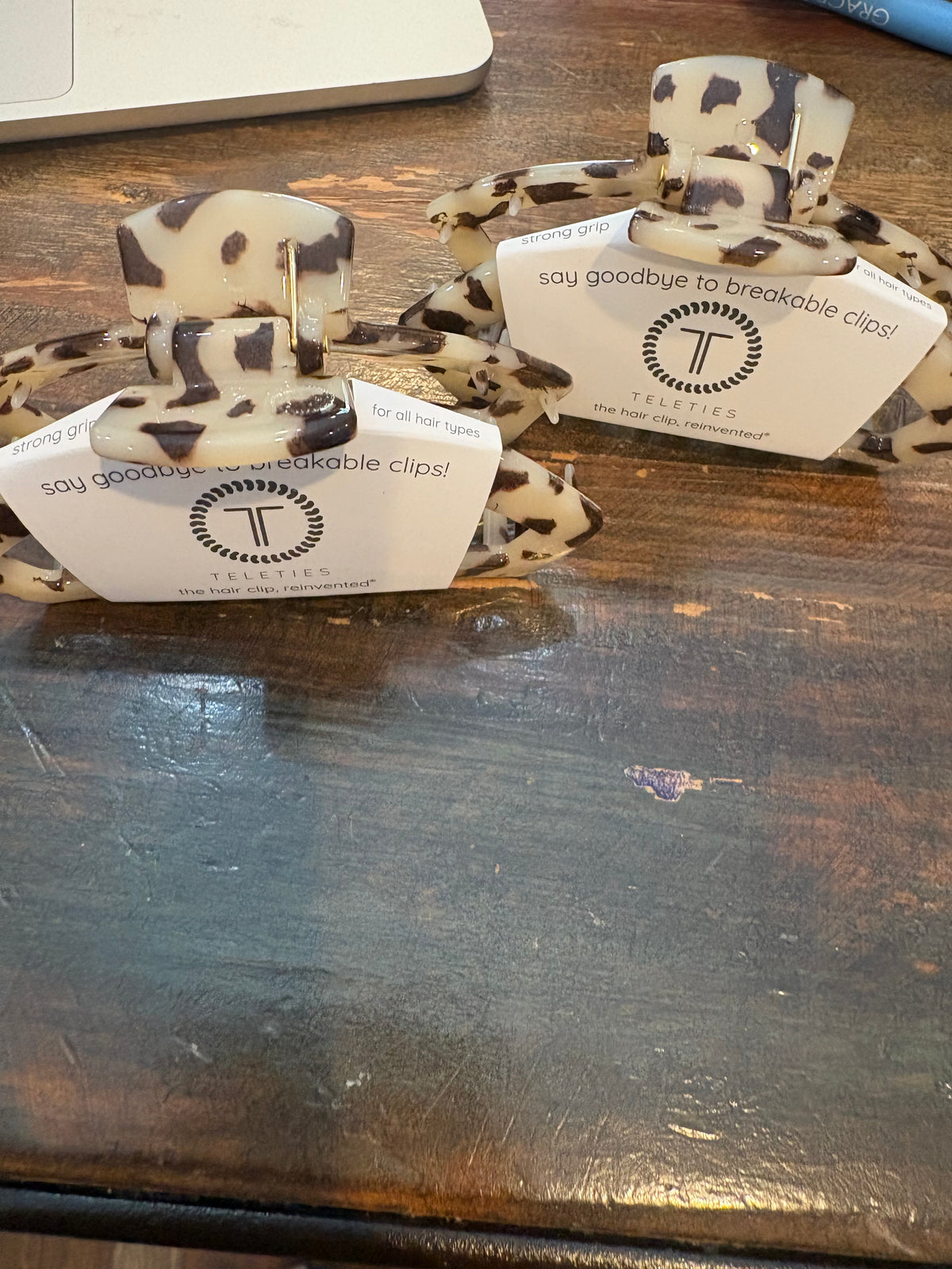 Blonde Tortoise medium clip
