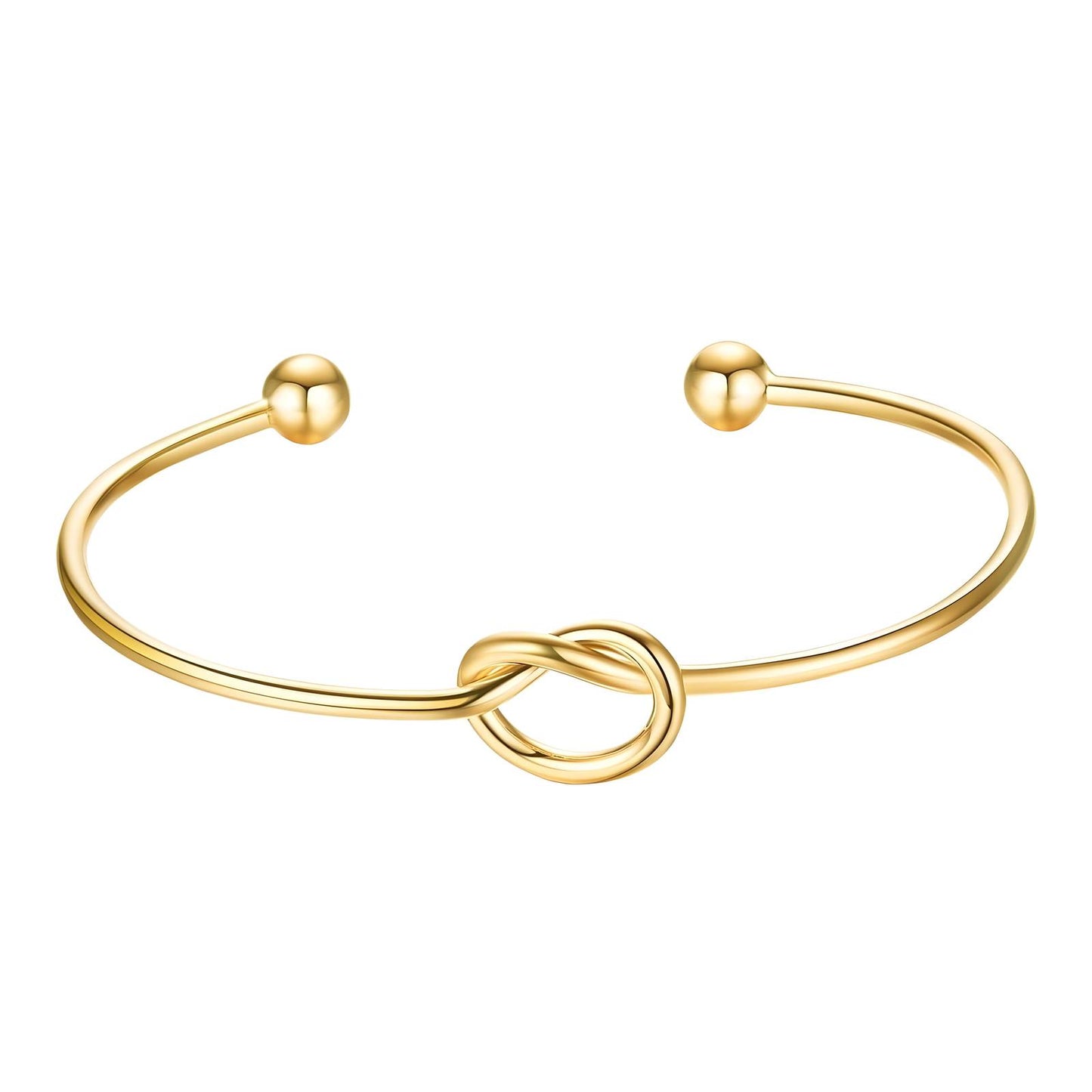 Knot Adjustable Bracelet 18K Gold Plated Steel