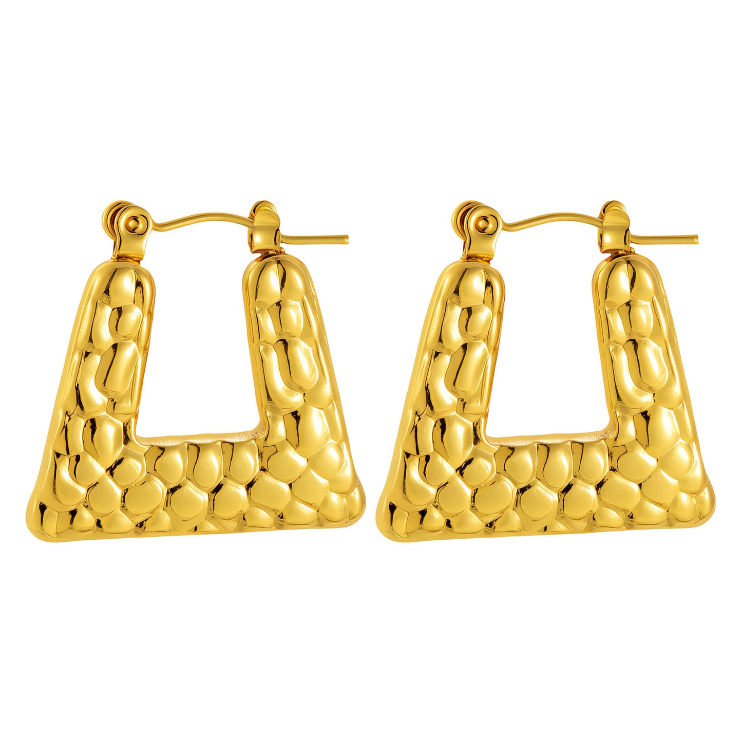Chic Earrings 18K Gold Plated Steel
