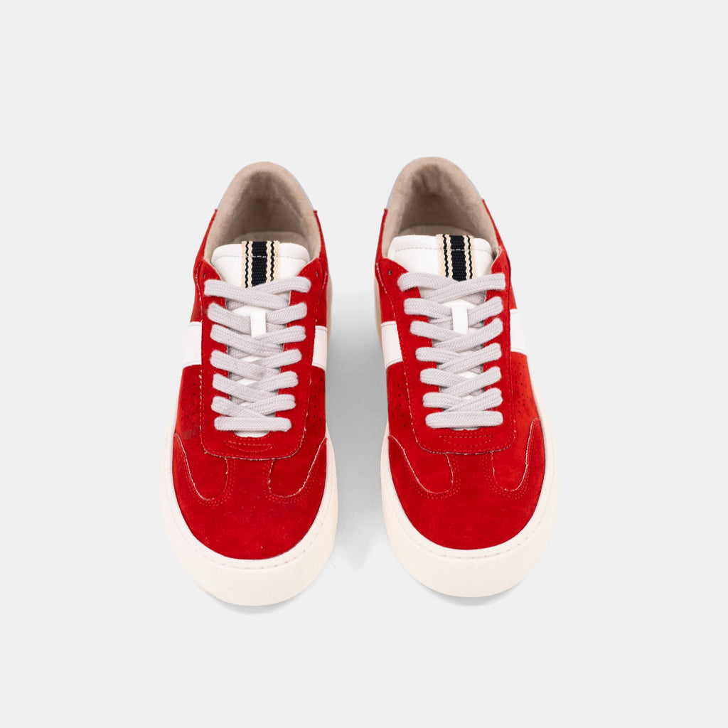 Stacey Red Suede Sneaker