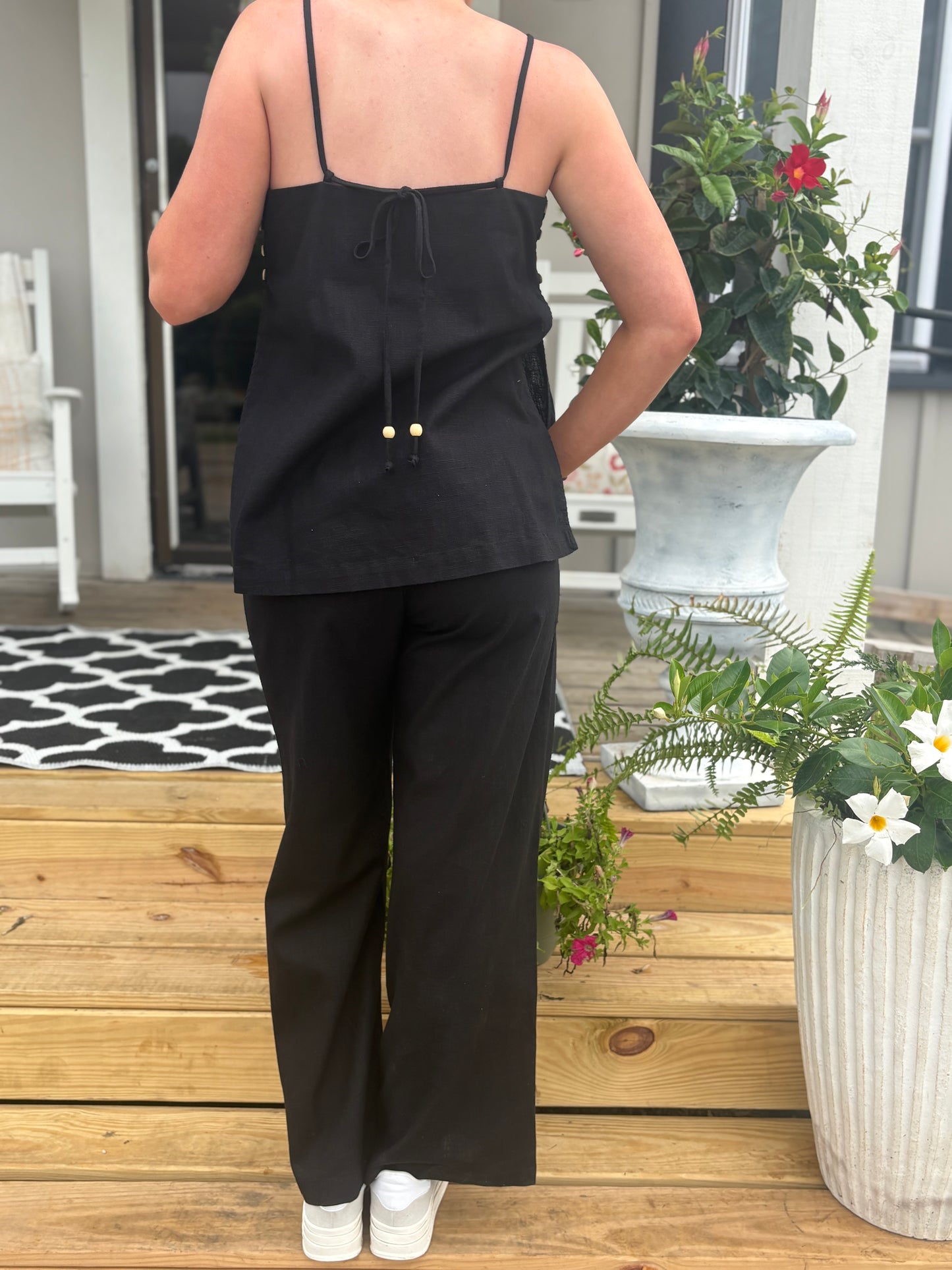 Illa Illa Black Linen pants set