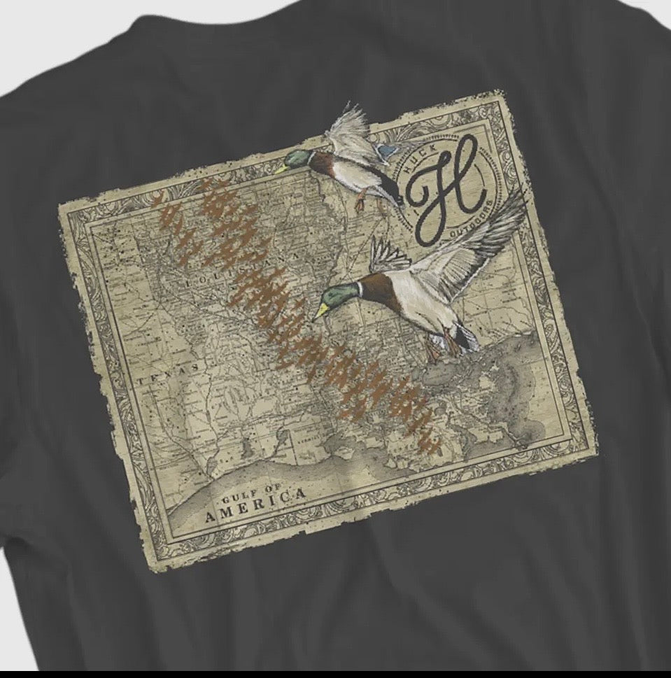Huck Migration Map T-shirt