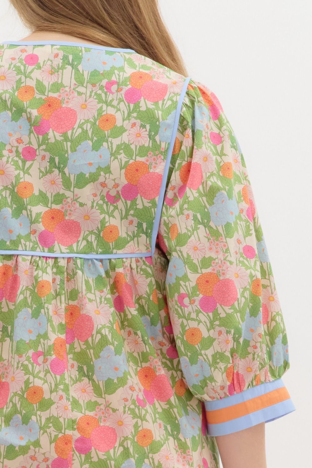 Marigold Floral Plus Top
