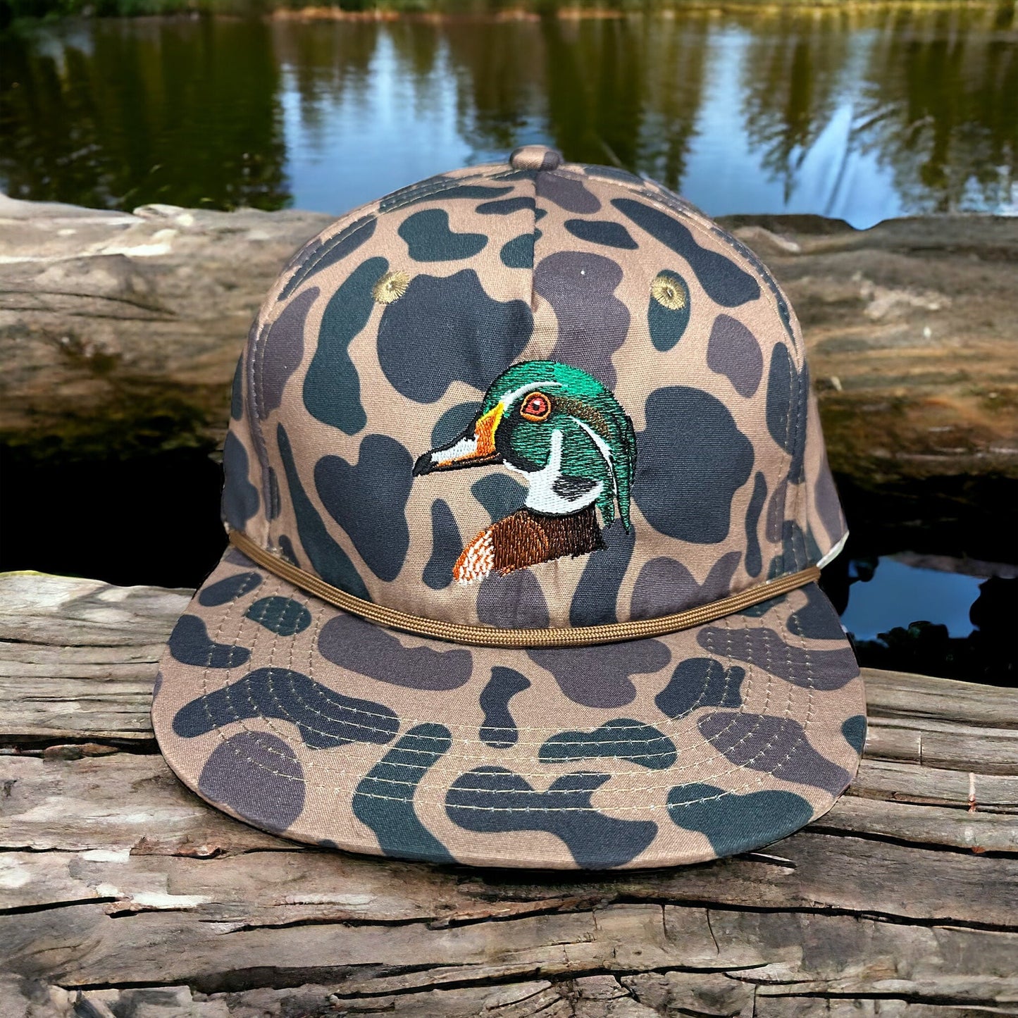 Wood Duck Head Old Cool Delta Hat