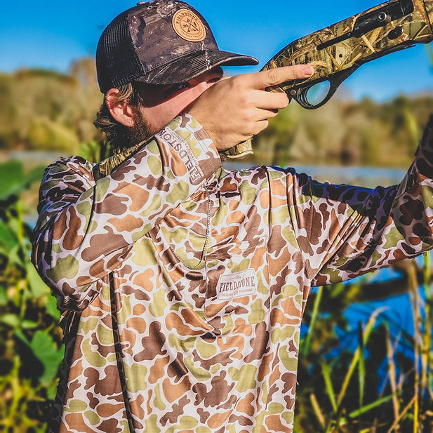 Fieldstone Dry-Fit Pocketed Long Sleeve Camo T-Shirt - Camo