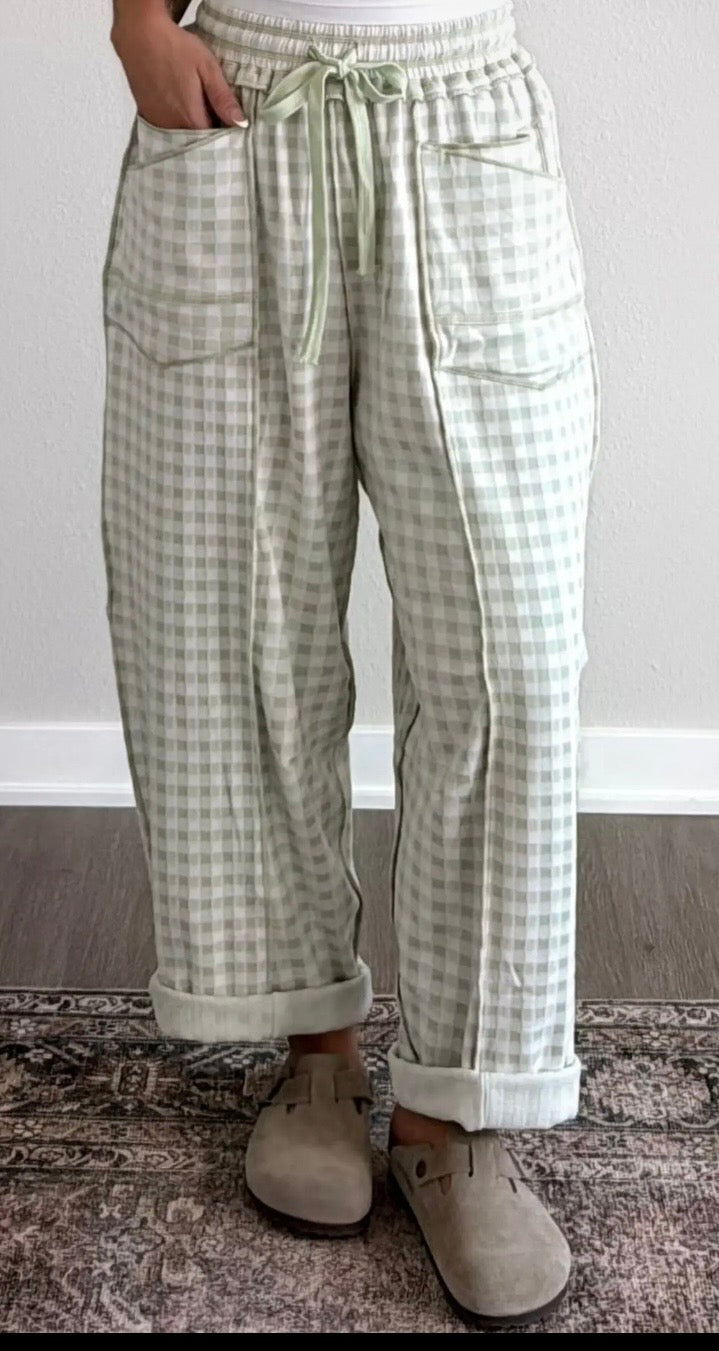 Autumn Gingham Pants