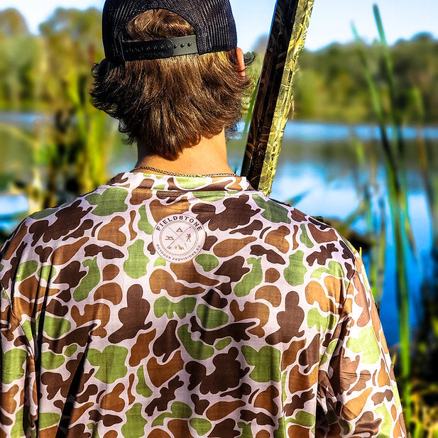 Fieldstone Dry-Fit Pocketed Long Sleeve Camo T-Shirt - Camo