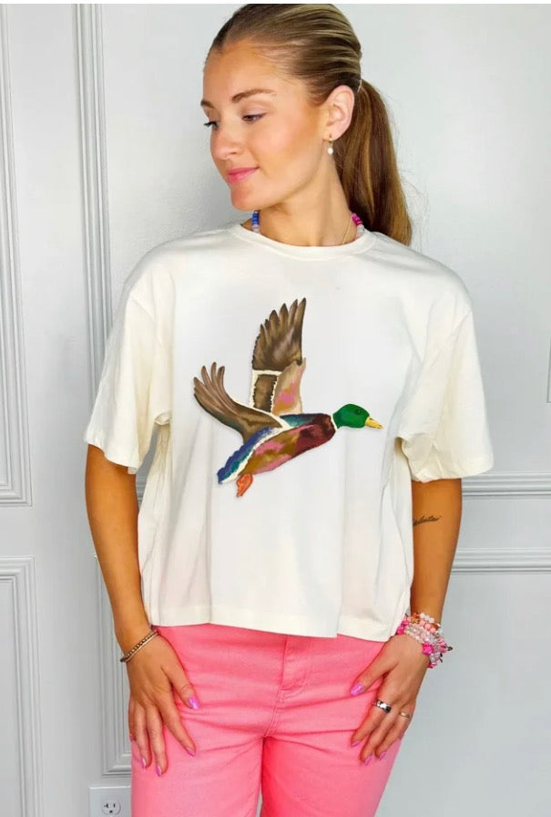 Flying Mallard Crop Tee
