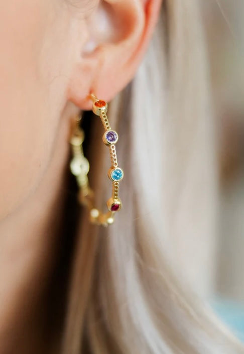 Rainbow Meghan Hoops