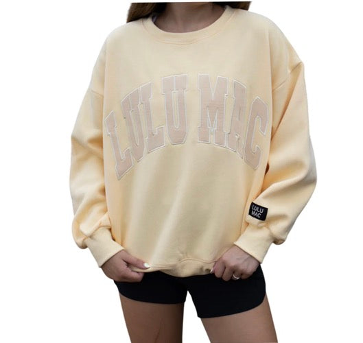 LuluMac monochrome sweatshirt- butter