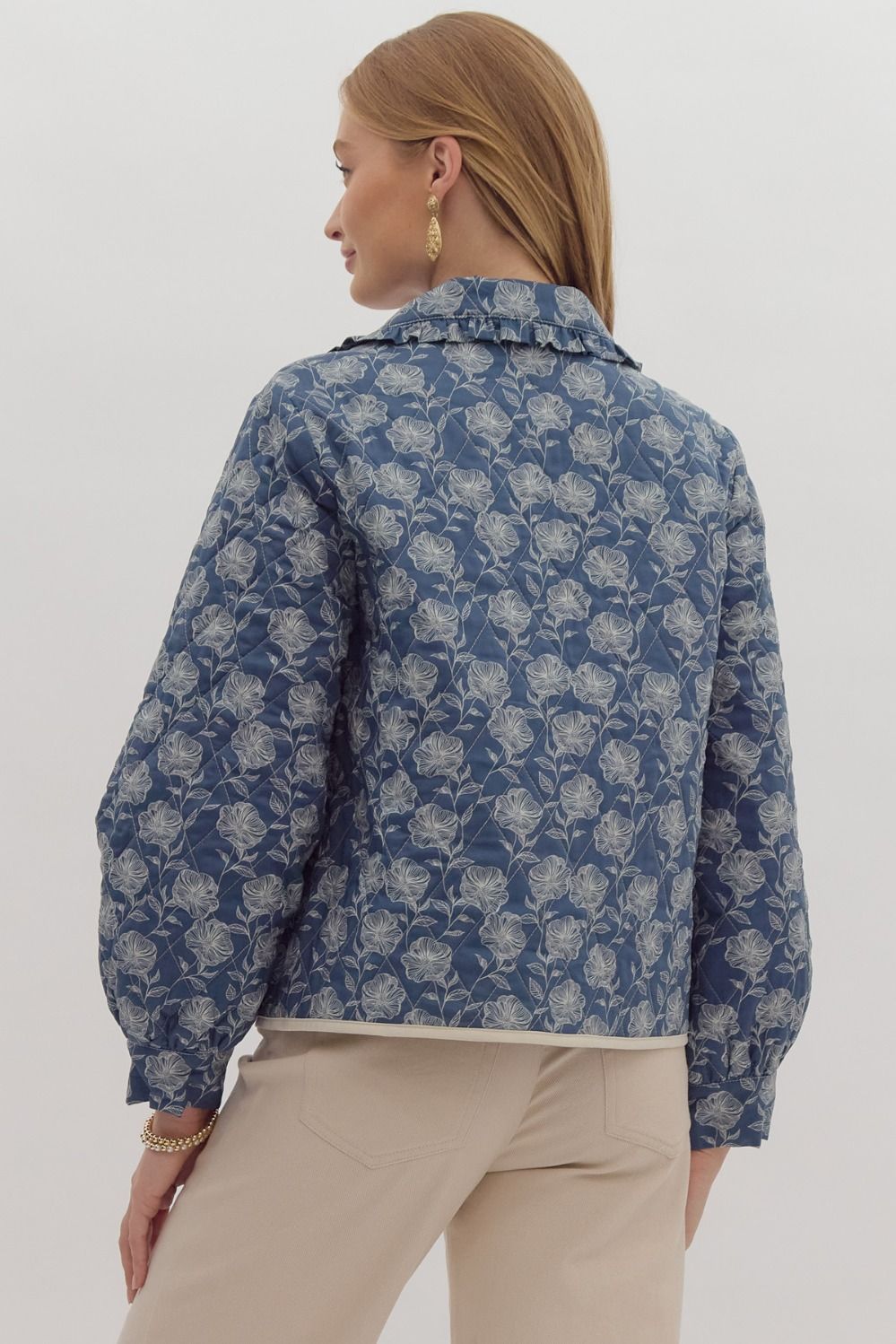 Quilted Floral Jacket