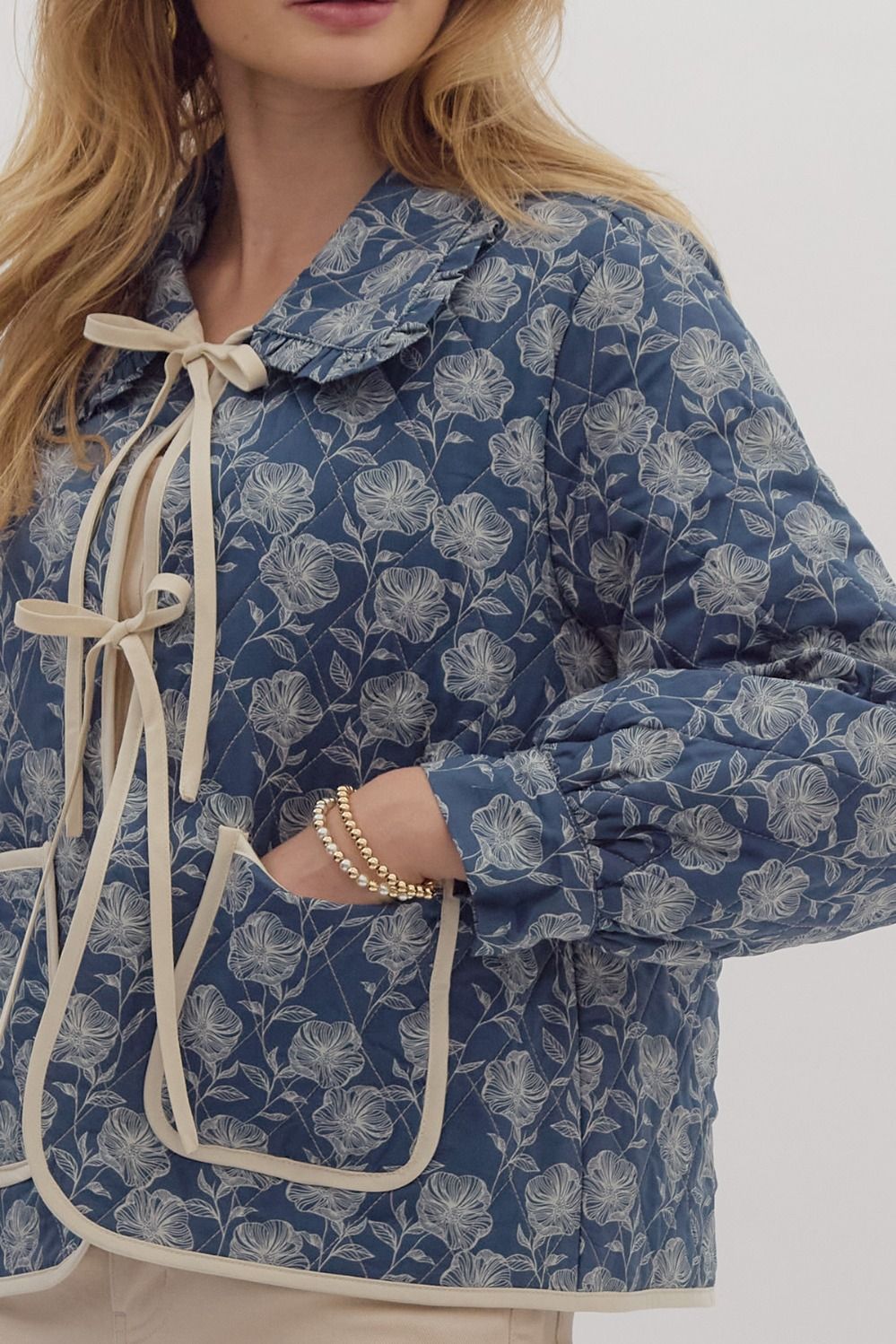 Quilted Floral Jacket