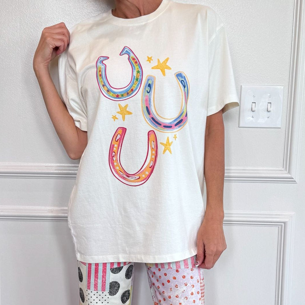 Three Wishes Horseshoe Tee