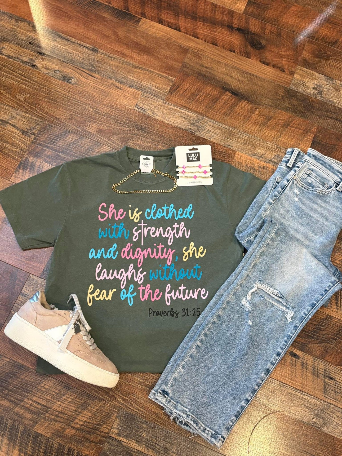 She is clothed tee