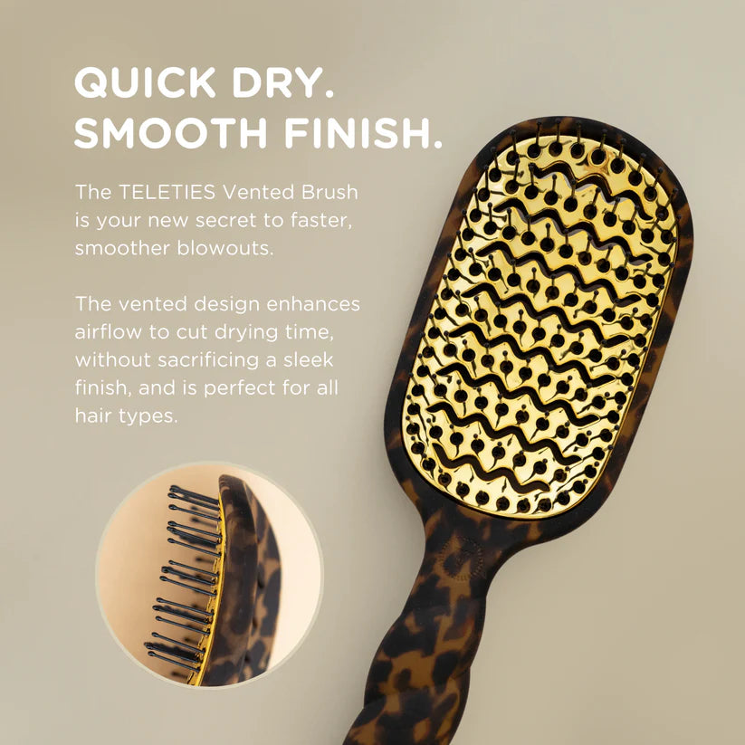 Vented Hair Brush-Tortoise