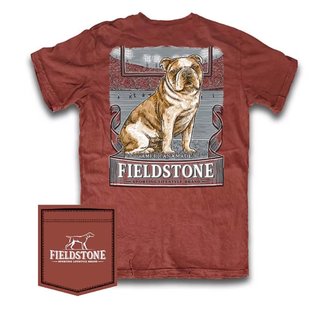 Fieldstone MSU game day tee