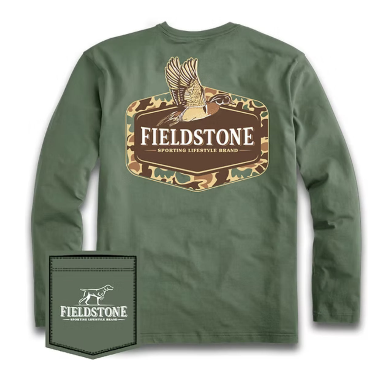 Fieldstone camo wood duck LS