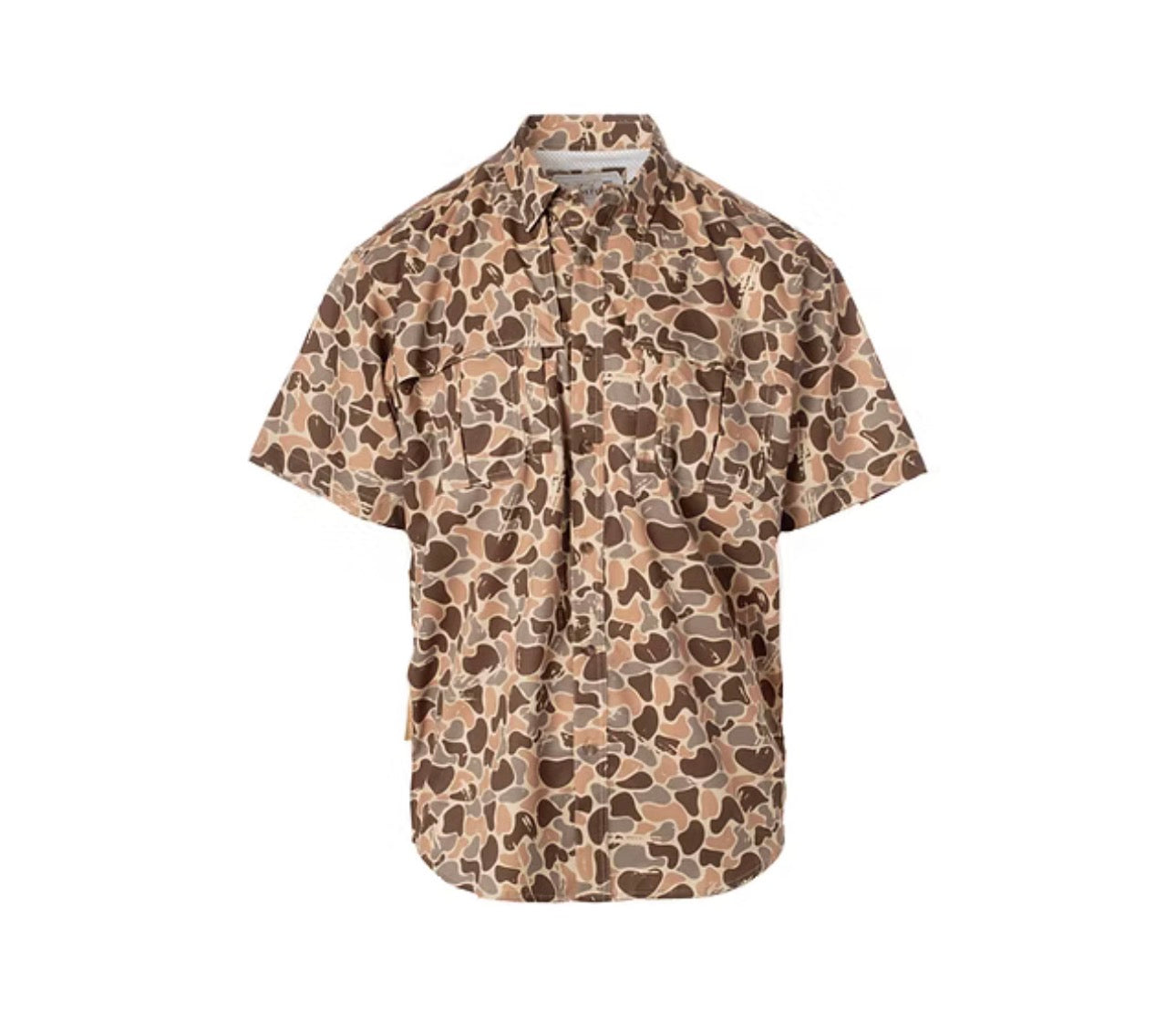 Fieldstone- Woodlands camo button down
