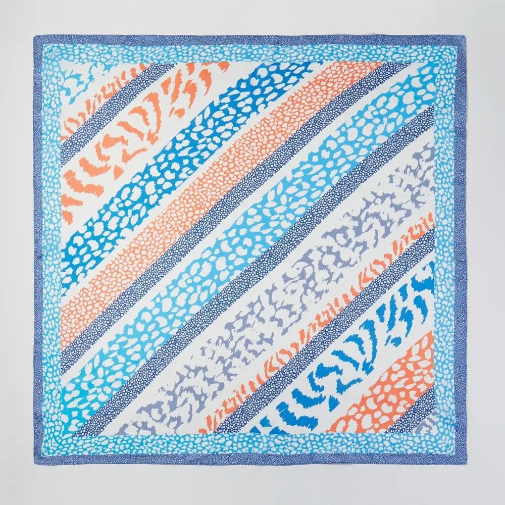 Striped Animal Print Bandana