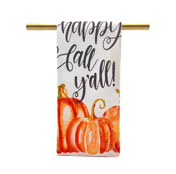 Happy Fall Y'all Kitchen Towel