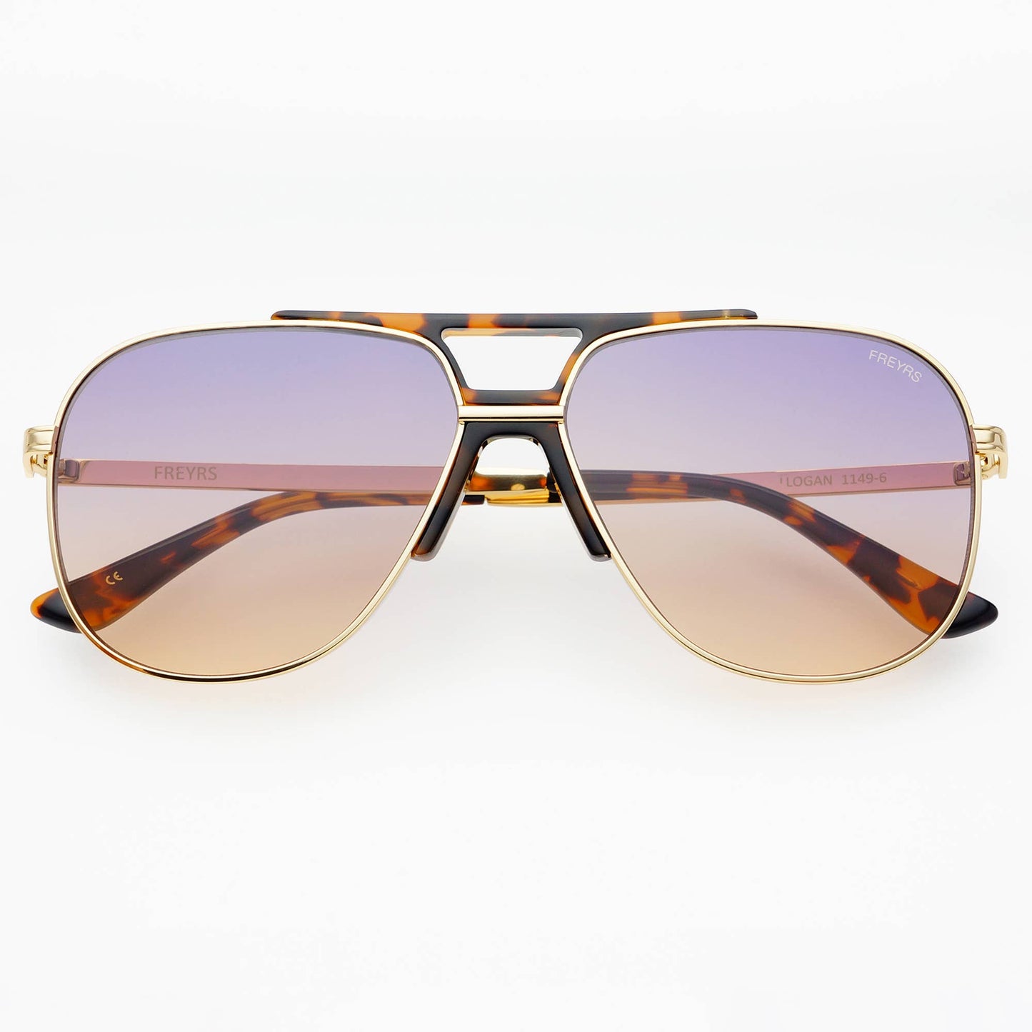 Logan Acetate Aviator Mens Sunglasses : Sunrise