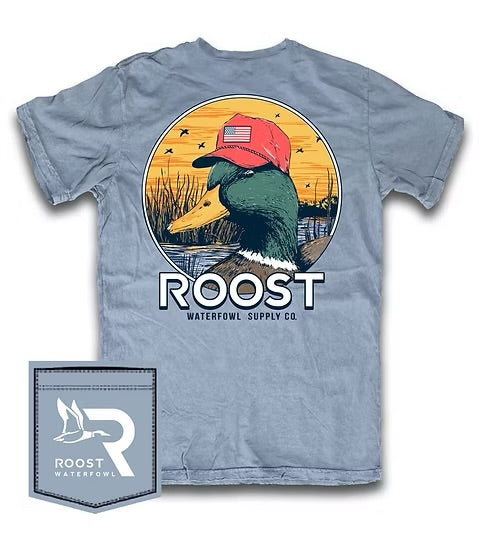 Roost Duck with Hat T-Shirt| Saltwater