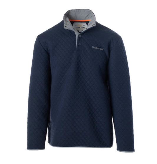 Quilted Pullover Navy