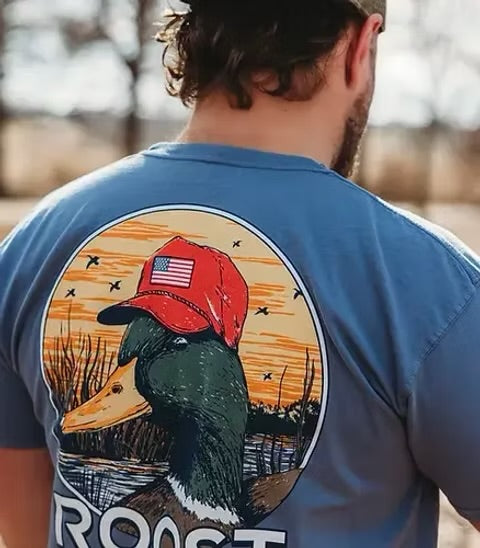 Roost Duck with Hat T-Shirt| Saltwater