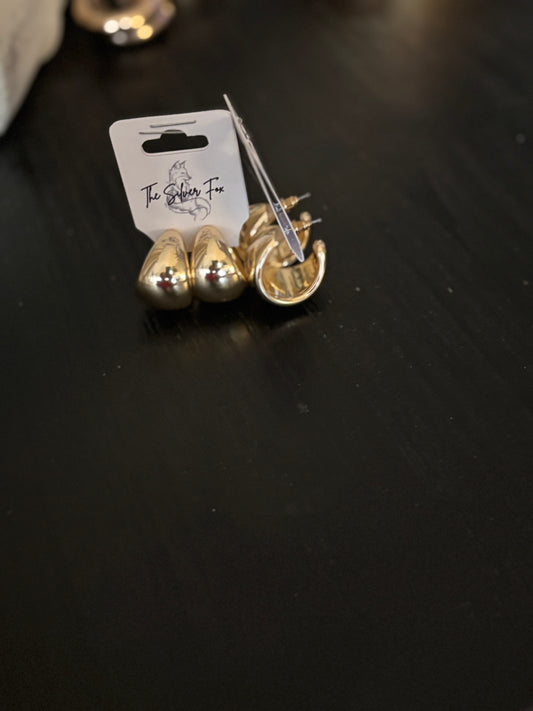 Lilly Two Gold Hoops