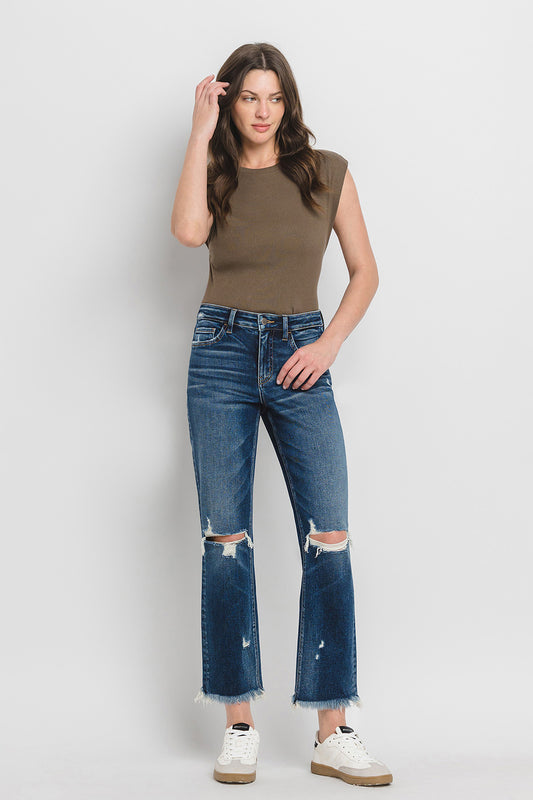 High Rise Ankle Straight
