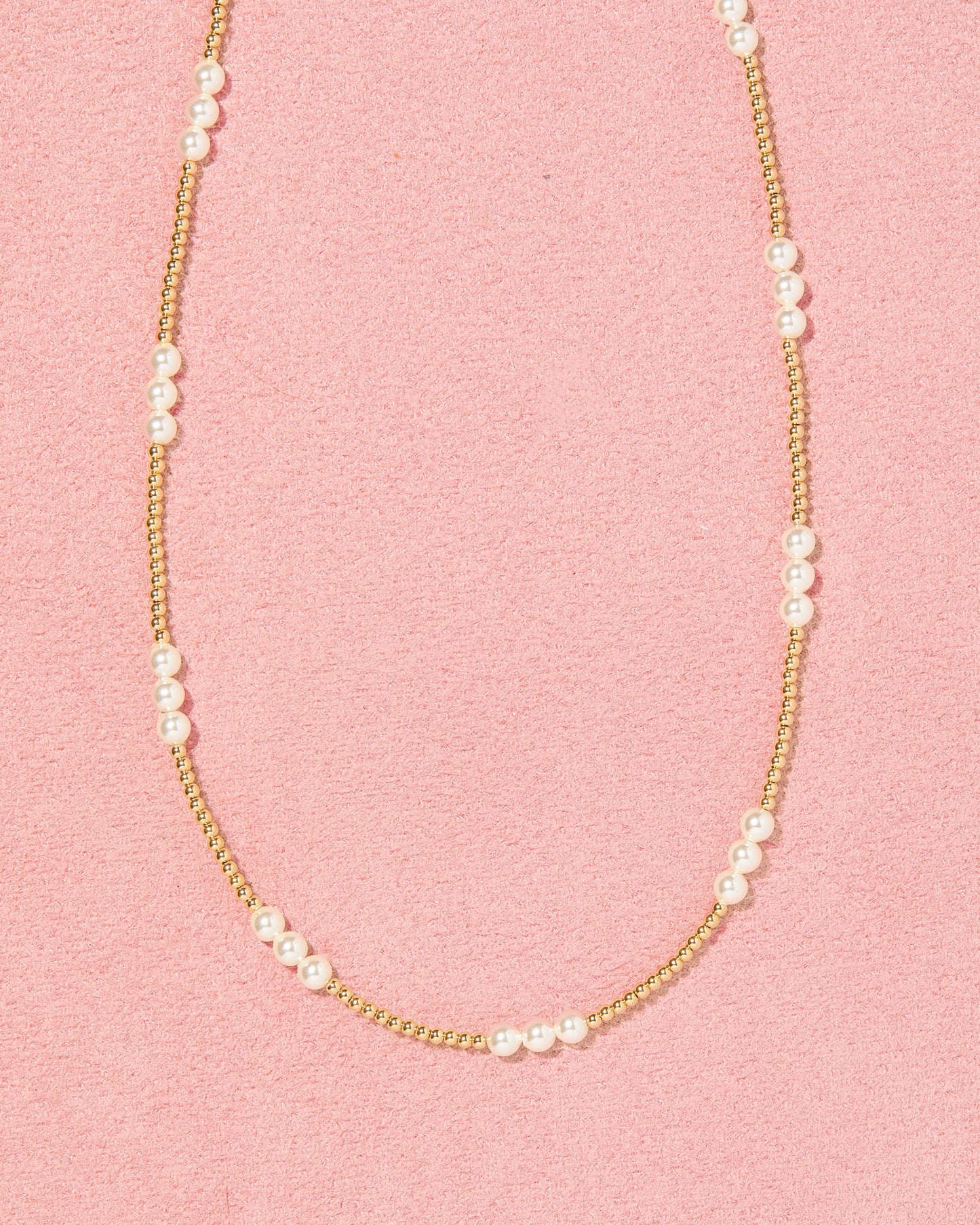 ILY Pearl Beaded Necklace