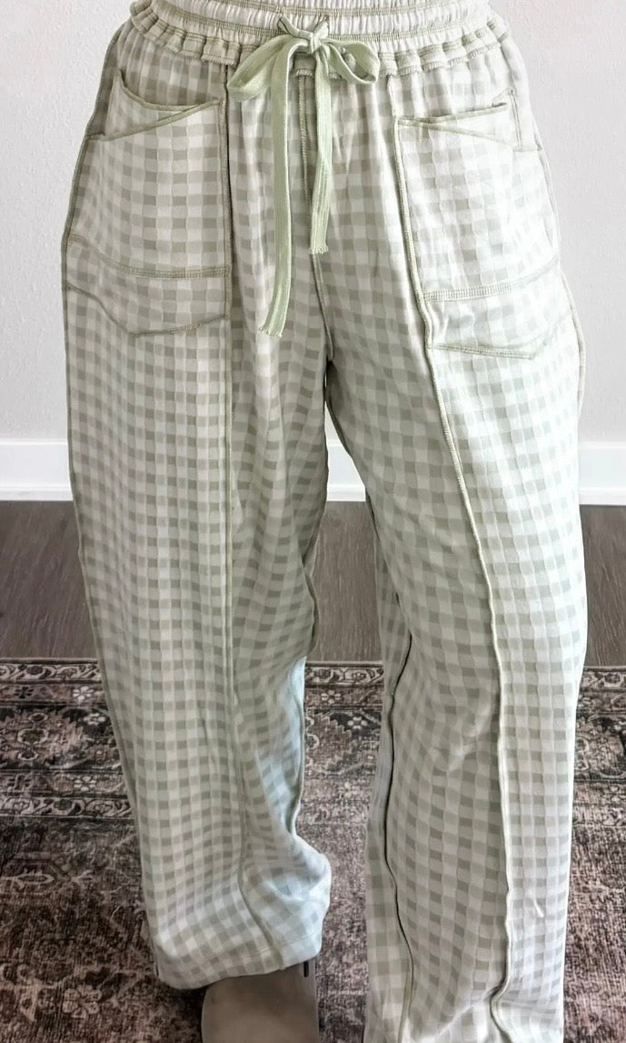 Autumn Gingham Pants