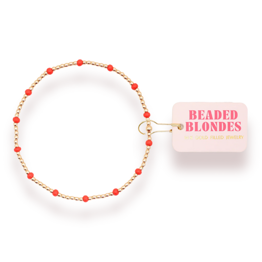 Bright Red Danity Poppi Bracelet