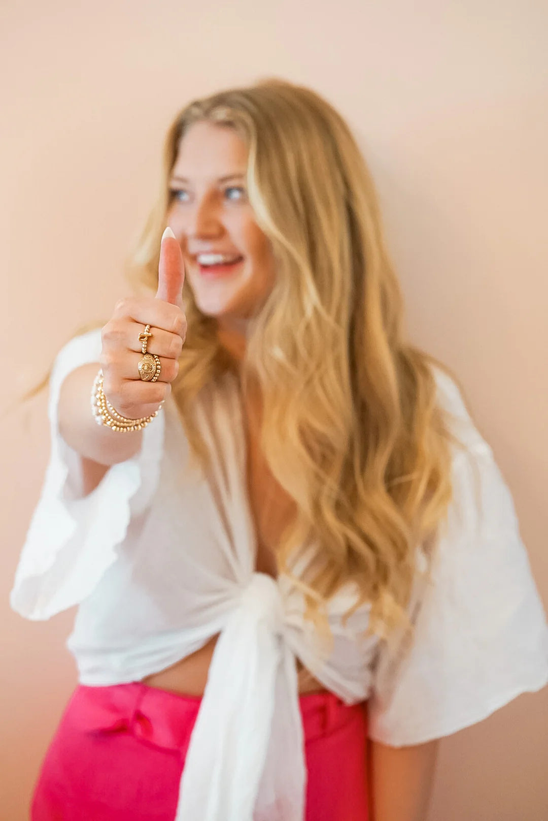 Lauren Beaded Band in Gold