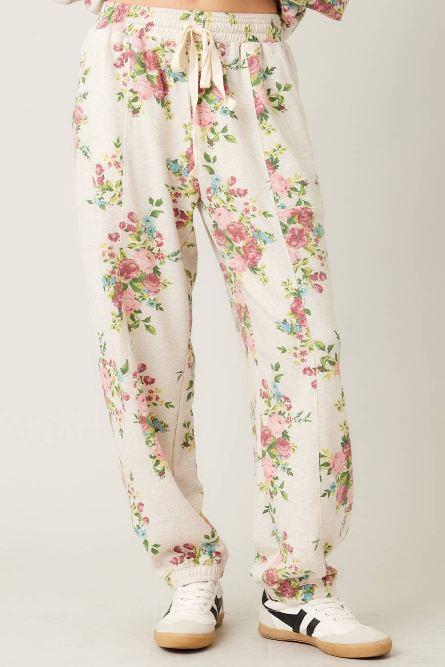 Printed Cotton Terry Jogger set