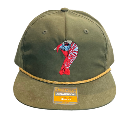 Turkey Head Loden Gold Hat
