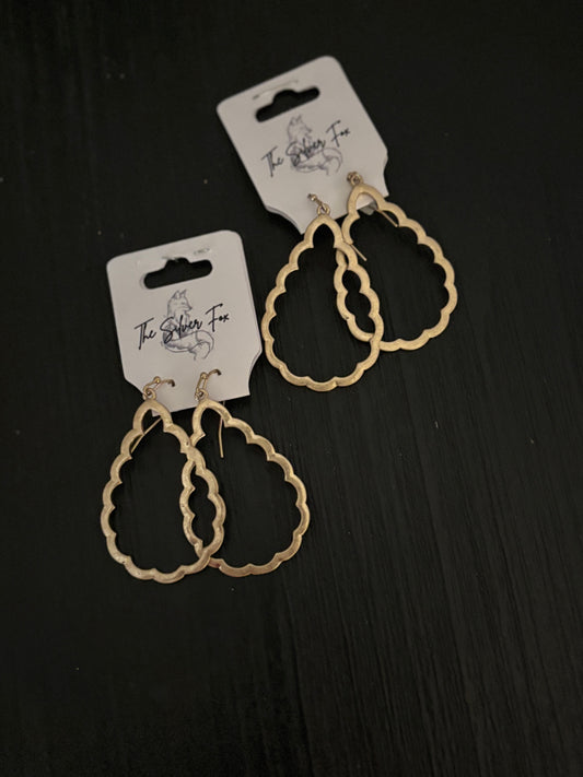 Ridged Edge Earring