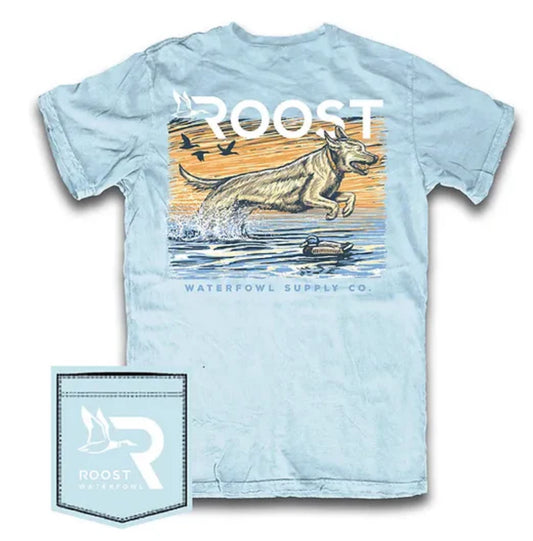 Roost Lake Lab T Shirt-Chambray