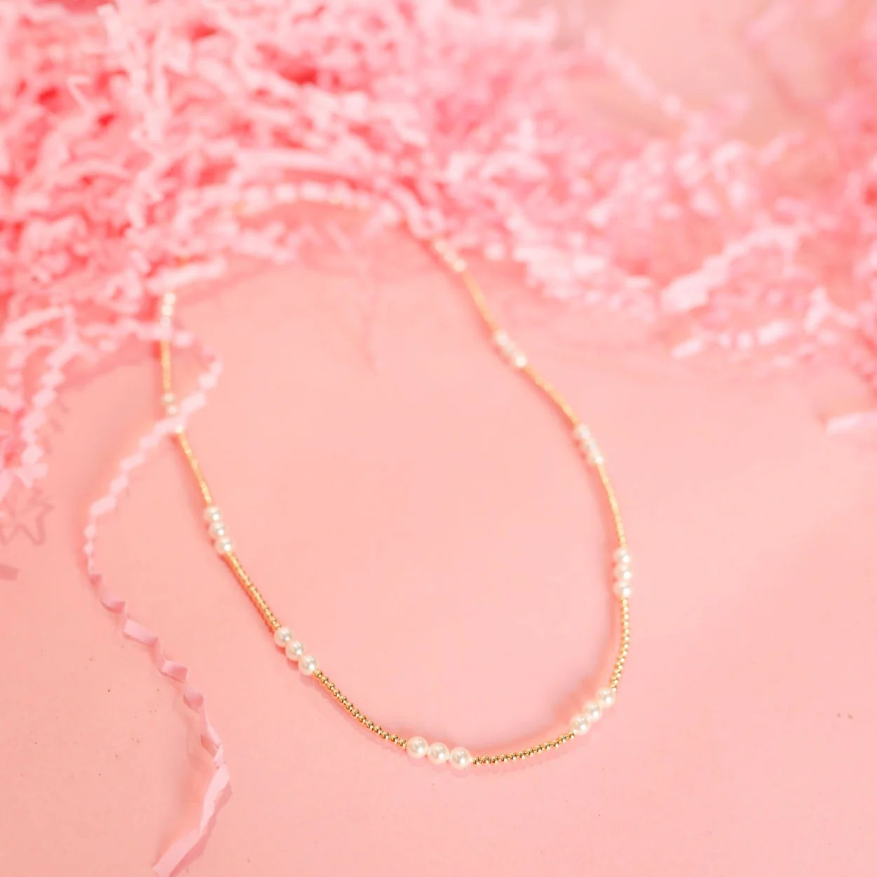 ILY Pearl Beaded Necklace