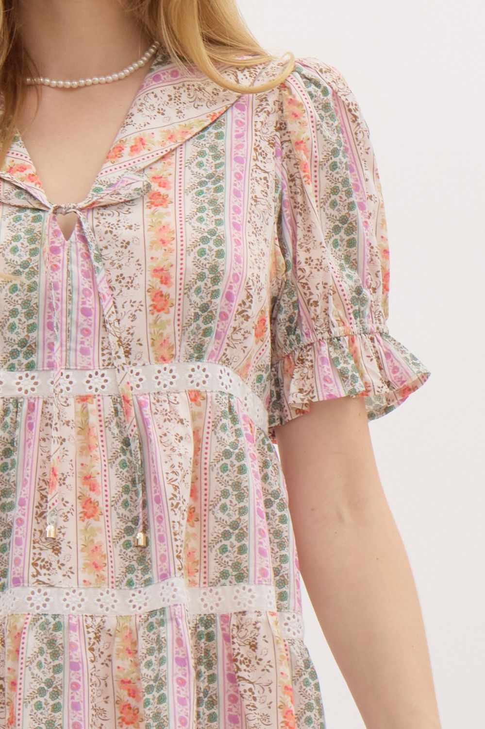 Shirring Strap Mini Dress