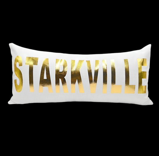 Gold Foil Starkville Lumbar Pillow
