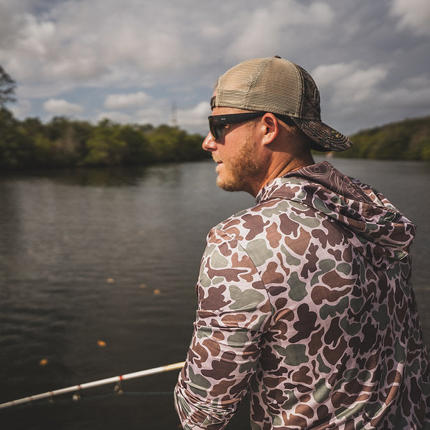 Fieldstone Dry-Fit Camo Hoodie - Cam