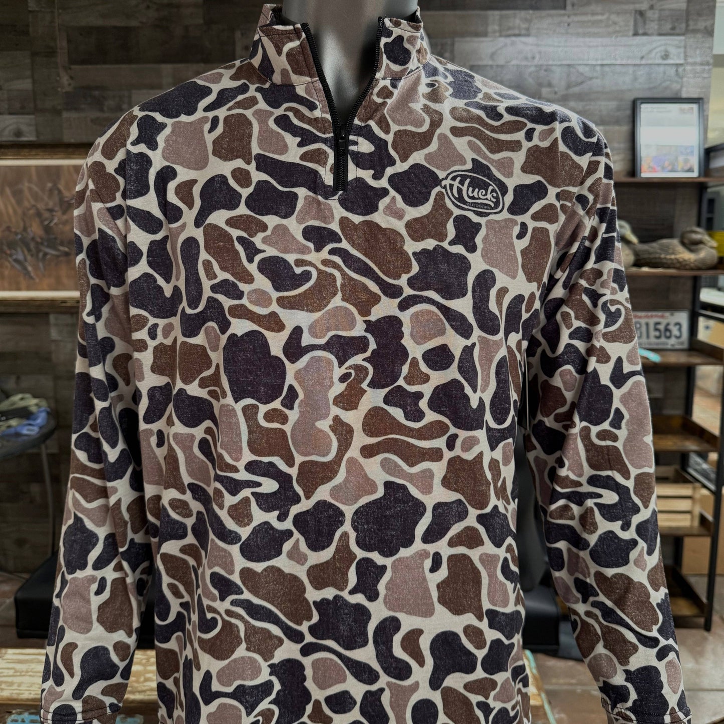 Slough Camo - Quarter Zip Pullover