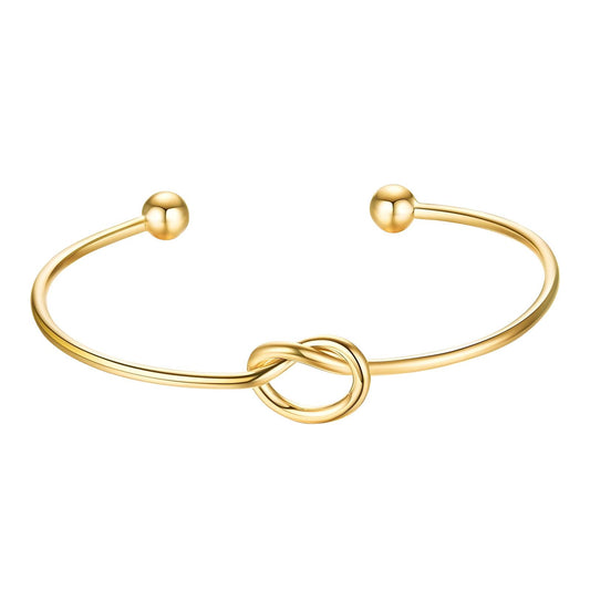 Knot Adjustable Bracelet 18K Gold Plated Steel