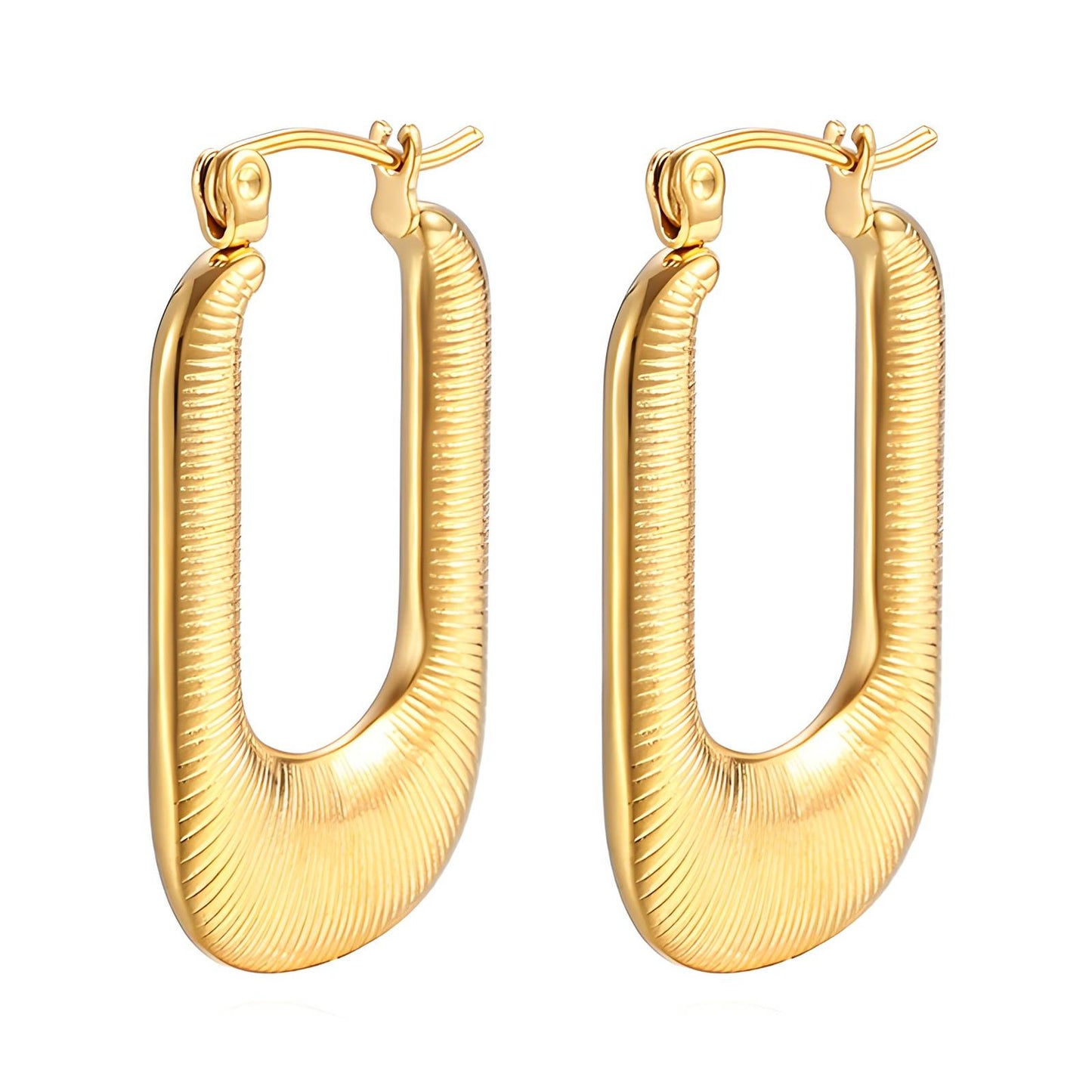 Golden Gates Earrings 18K Gold Plated Steel